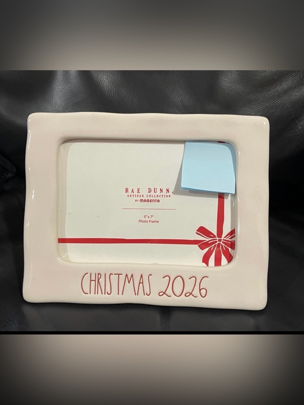 Christmas Rae Dunn Picture Frame - Rae Dunn CHRISTMAS 2026 Picture Frame White - Picture 1 of 11